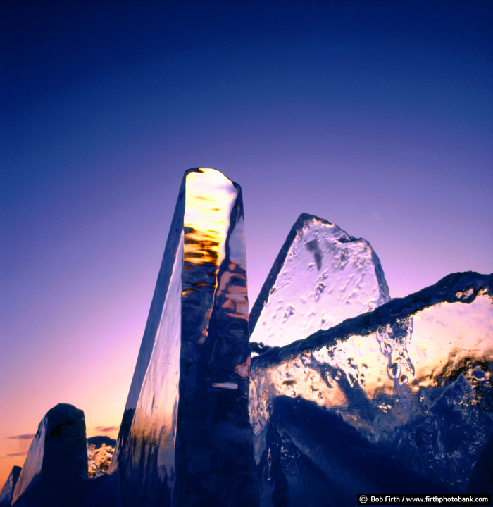 Ice Shards at Sunrise